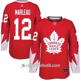 Män Ishockey Toronto Maple Leafs Tröja Patrick Marleau 12 Adidas 2017-2018 Röd Alternate Authentic